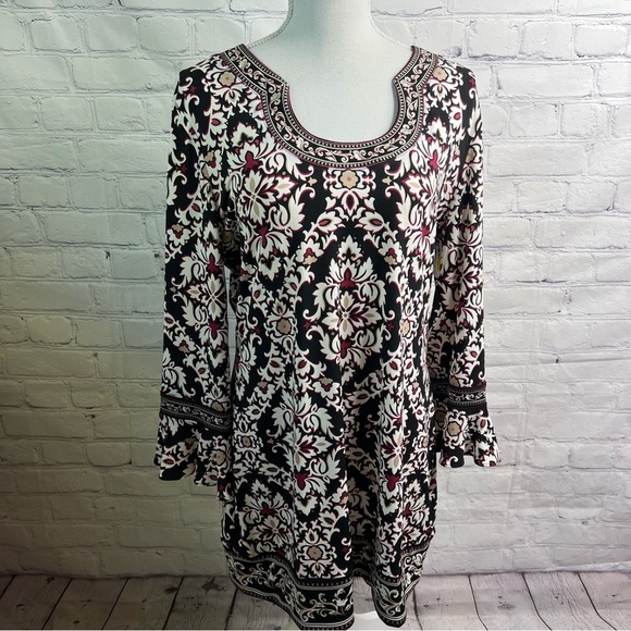 White House Black Market Boho Style Dress Large - Picture 1 of 7